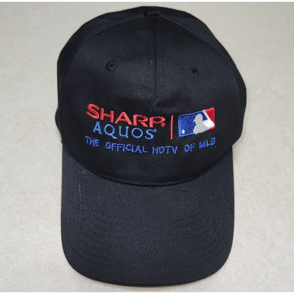Sharp Aquos Official HDTV of MLB Baseball Cap Hat Black Adjustable BDA Promo
